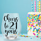 Cheers to Another Year Personalized Stemless Wine Glass