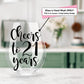 Cheers to Another Year Personalized Stemless Wine Glass