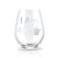 Personalized Funny Over the Hill Wine Glass for Birthdays