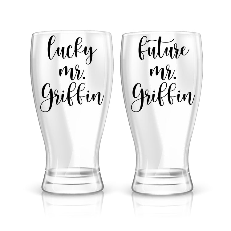 Future Mrs. & Lucky Mr. Glass Set