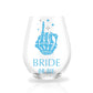 Personalized Bride or Die Stemless Wine Glass for Bachelorette Party