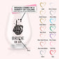 Personalized Bride or Die Stemless Wine Glass for Bachelorette Party