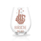 Personalized Bride or Die Stemless Wine Glass for Bachelorette Party