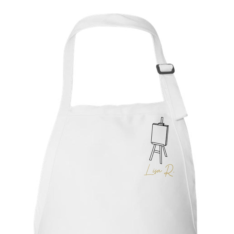 Custom Easel Apron with Name for Artist