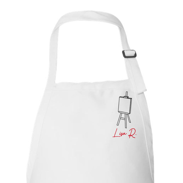 Custom Easel Apron with Name for Artist