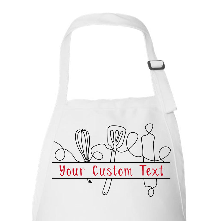 Kitchen Utensils Custom Apron for Chefs and Bakers