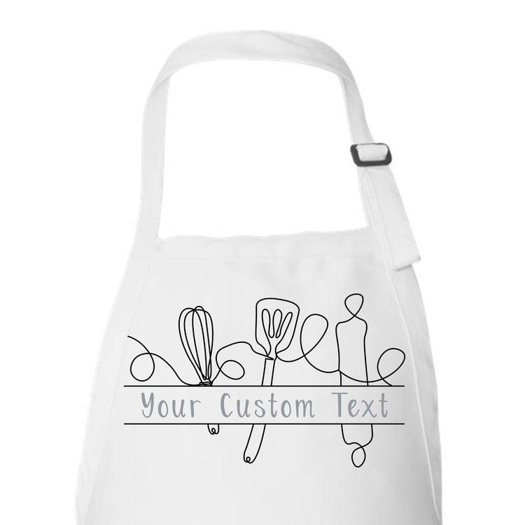 Kitchen Utensils Custom Apron for Chefs and Bakers