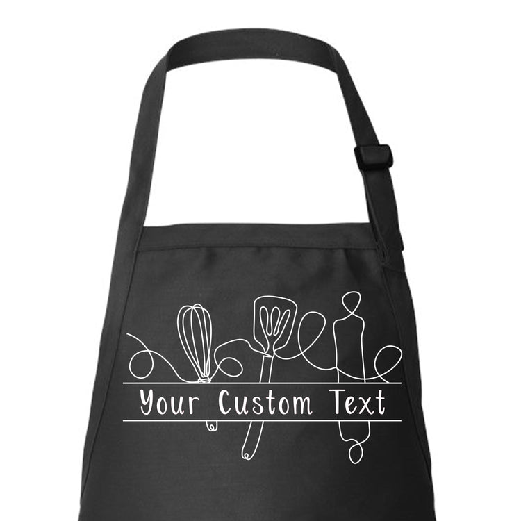 Kitchen Utensils Custom Apron for Chefs and Bakers