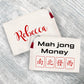 Personalized MahJong Money Canvas Tote Bag