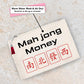 Personalized MahJong Money Canvas Tote Bag