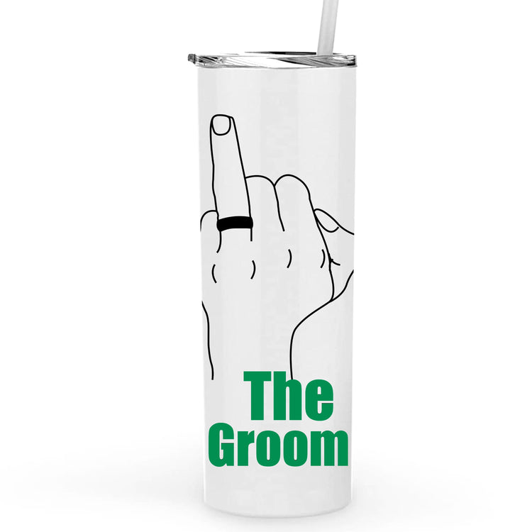 The Groom Personalized Metal Tumbler