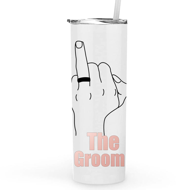 The Groom Personalized Metal Tumbler