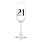 Personalized Birthday Age and Name Glass