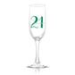 Personalized Birthday Age and Name Glass