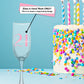 Personalized Birthday Age and Name Glass