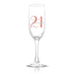 Personalized Birthday Age and Name Glass