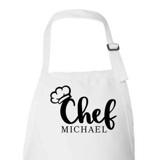 Custom Designed Name Apron for Chefs