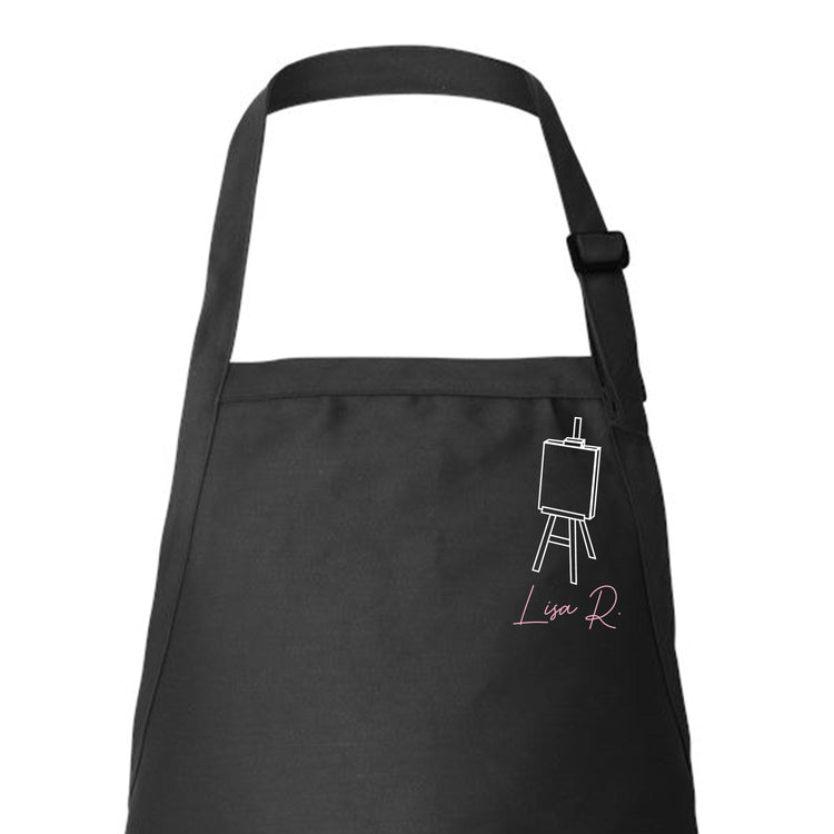 Custom Easel Apron with Name for Artist