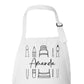 Simple Art Supplies and Name Custom Apron