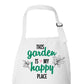 This Garden is My Happy Place Custom Apron