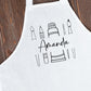 Simple Art Supplies and Name Custom Apron