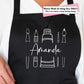 Simple Art Supplies and Name Custom Apron