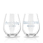 Pregnancy Announcement to Aunt and Uncle - Wine Glass Set