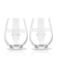 Pregnancy Announcement to Aunt and Uncle - Wine Glass Set