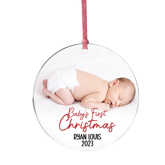 Baby's First Christmas Personalized Holiday Ornament