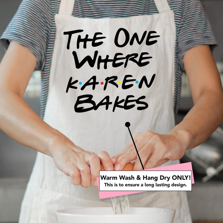 The One Where They Bake Friends Inspired Custom Apron