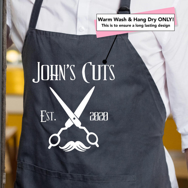 Custom Classic Men’s Barber Shop Apron