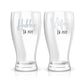 Wife & Hubby Est. Glass Set