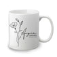 Birth Month Flower Personalized Mug