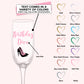 Personalized Birthday Diva Champagne Flute