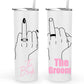 The Bride & Groom Personalized Metal Tumbler