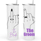 The Bride & Groom Personalized Metal Tumbler