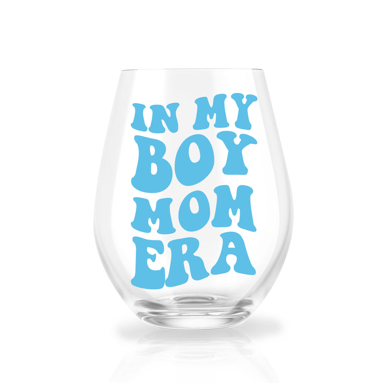 In My Girl/Boy Mom Era Wine Glass