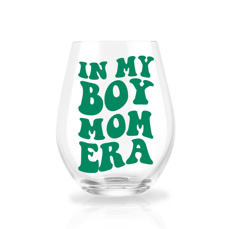 In My Girl/Boy Mom Era Wine Glass