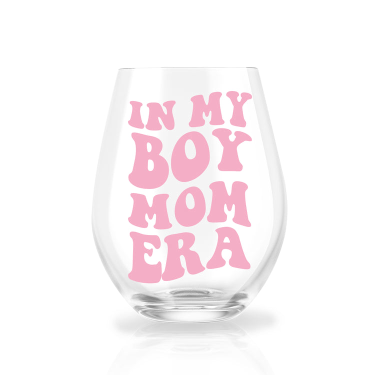 In My Girl/Boy Mom Era Wine Glass