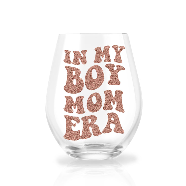 In My Girl/Boy Mom Era Wine Glass