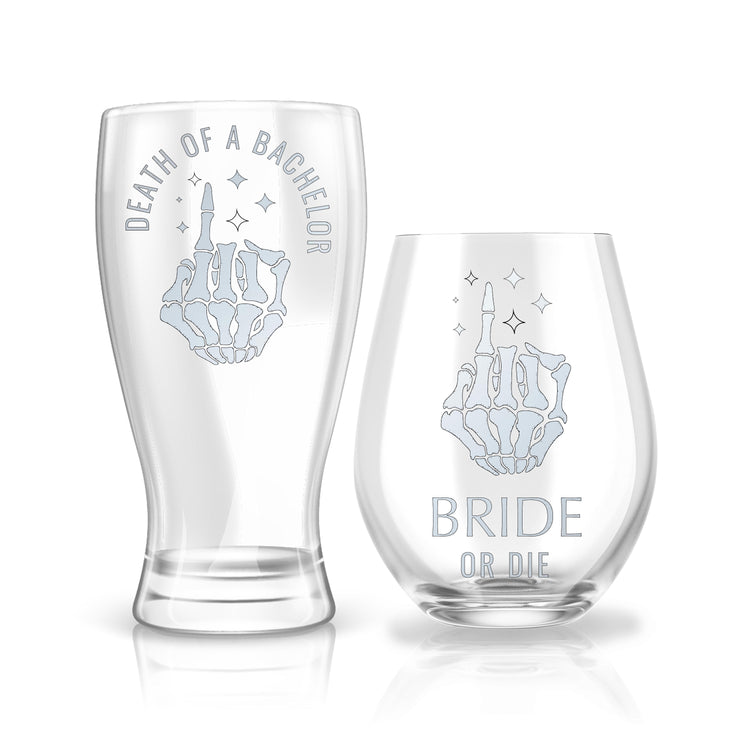 Custom Bride or Die & Death of a Bachelor Glasses