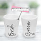 Wedding Shot Glasses for Bride and Groom