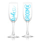 Bride and Groom Champagne Flutes