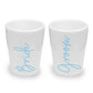 Wedding Shot Glasses for Bride and Groom