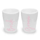 Wedding Shot Glasses for Bride and Groom