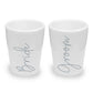 Wedding Shot Glasses for Bride and Groom