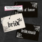 Custom Gothic-Themed Cosmetic Cases for Bride and Bridal Party