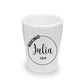 Personalized Bridesmaid Shot Glasses (1.5 oz. Ceramic)