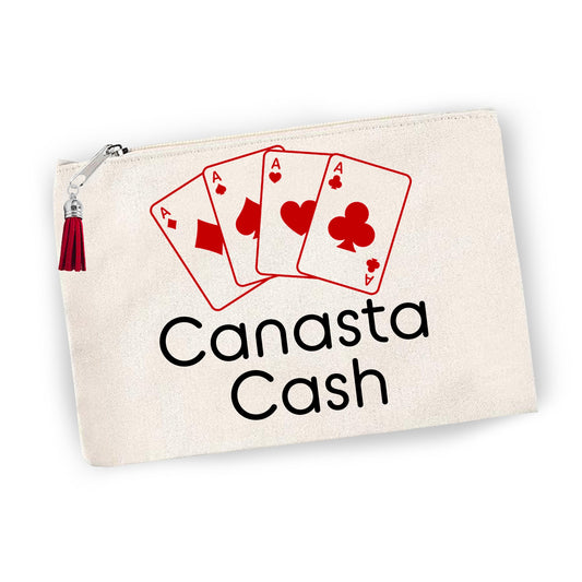 Personalized Canasta Cash Canvas Tote Bag