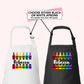 Crayon Design Art Teachers Custom Apron